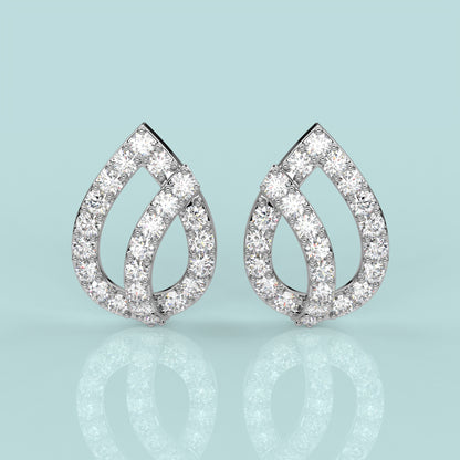 Pear Sterling Silver Earring