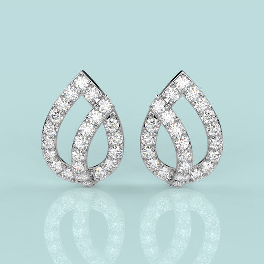 Pear Sterling Silver Earring