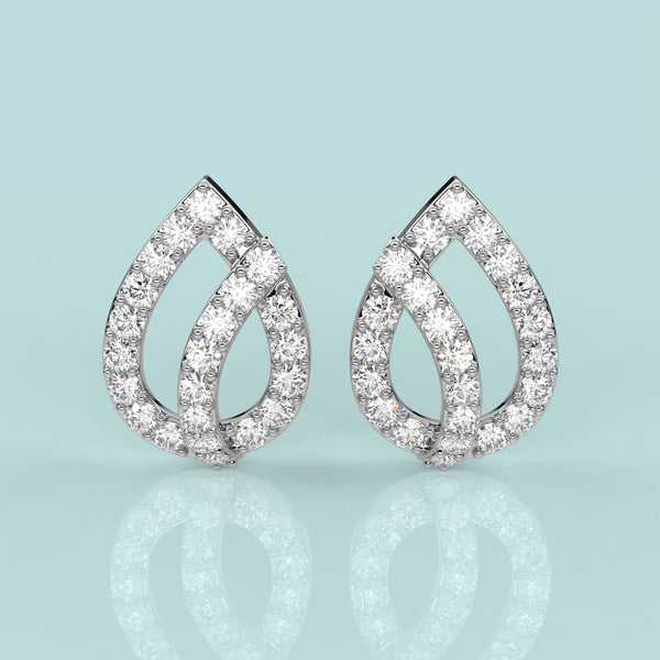 Pear Sterling Silver Earring