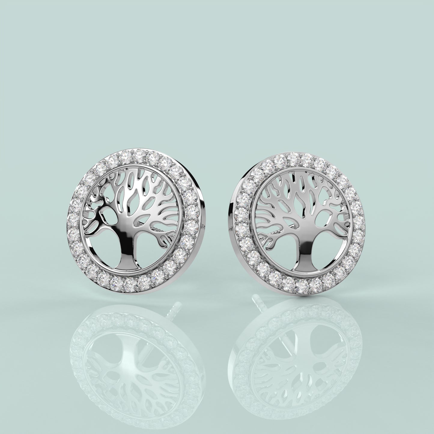 Tree of life 925 Silver Earring