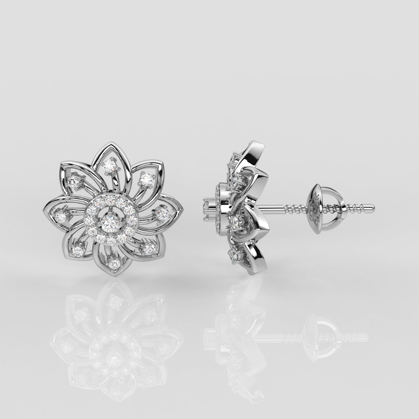 Flower 925 Silver Earring