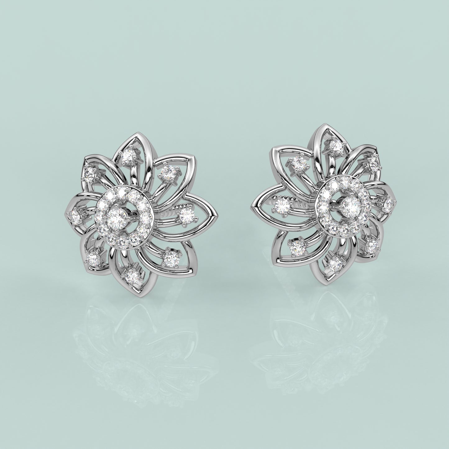 Flower 925 Silver Earring