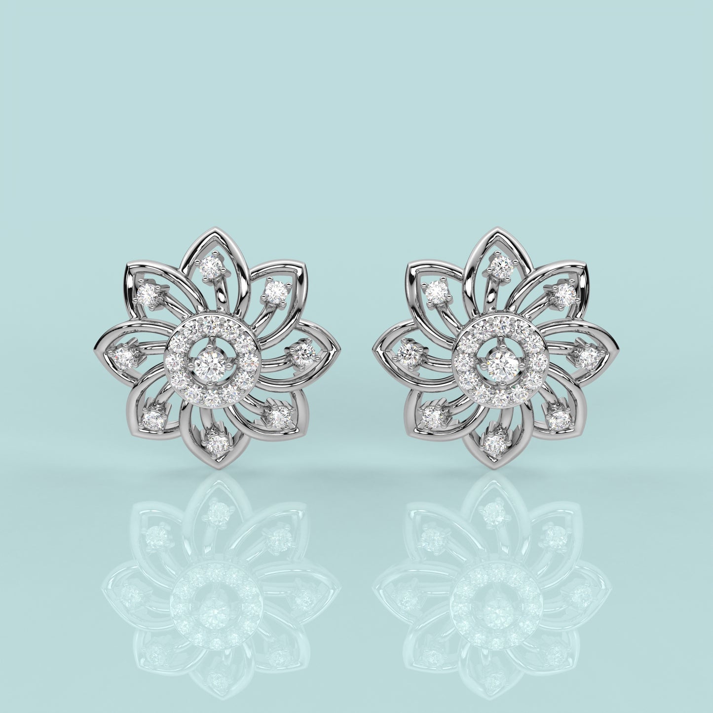 Flower 925 Silver Earring