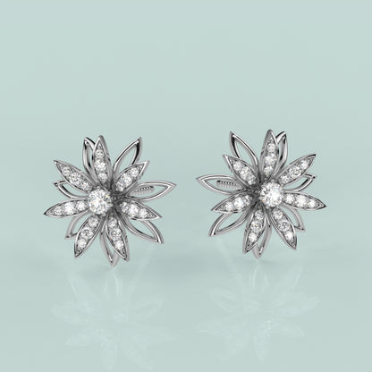 Symbol of Divinity Moissanite Diamond 925 Silver Earring