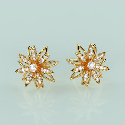 Symbol of Divinity Moissanite Diamond 925 Silver Earring