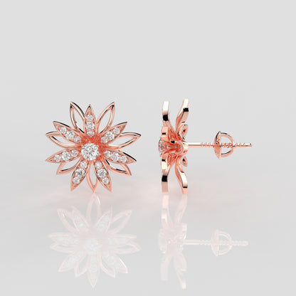 Symbol of Divinity Moissanite Diamond 925 Silver Earring