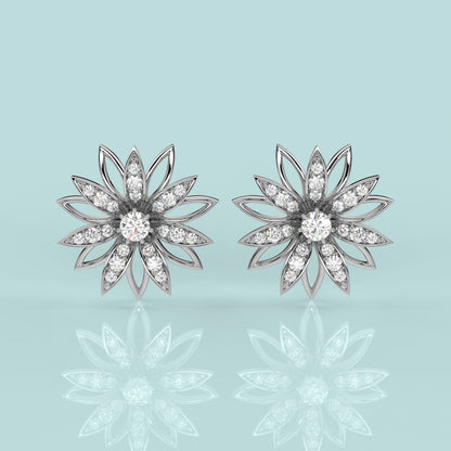 Symbol of Divinity Moissanite Diamond 925 Silver Earring