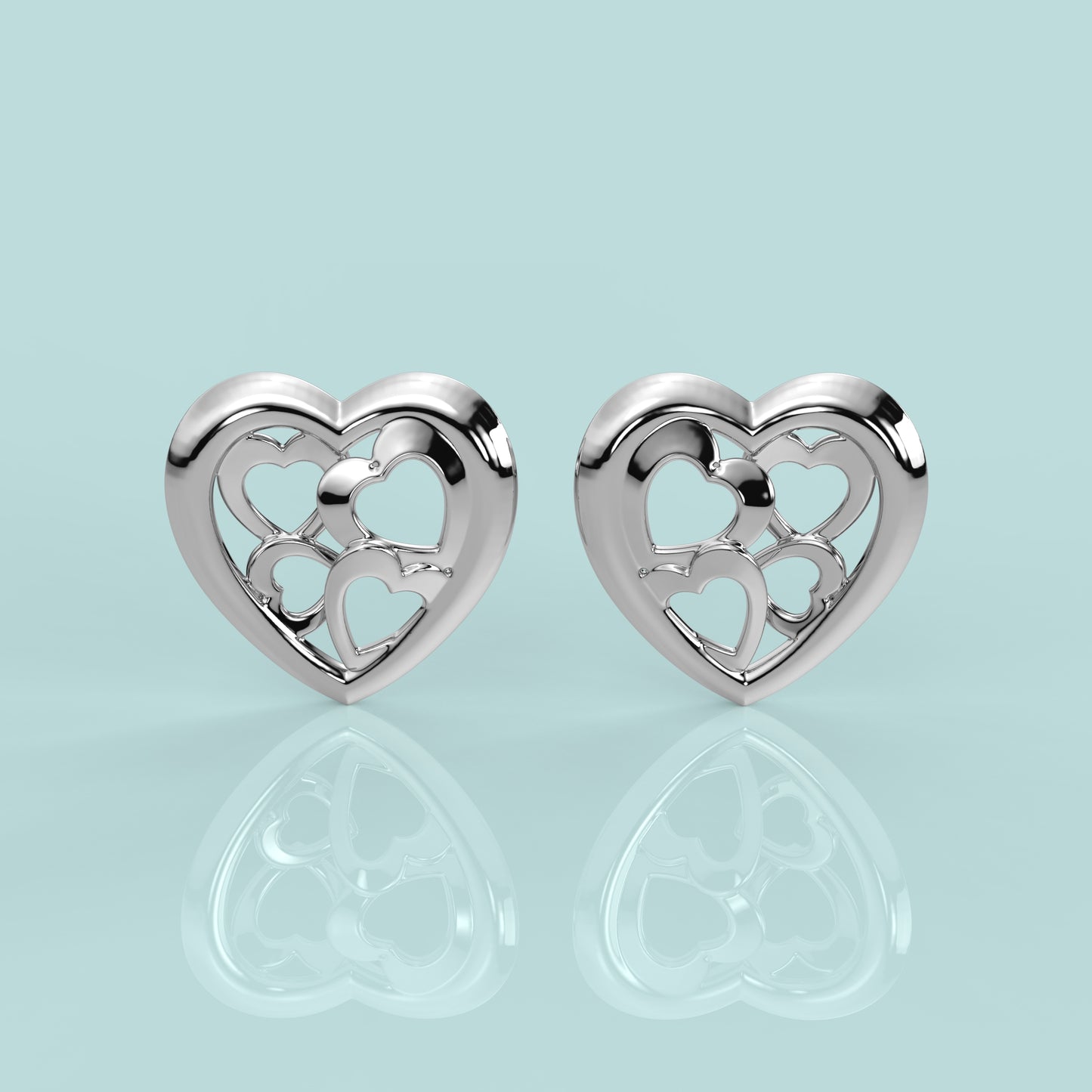 Heart 925 Silver Earring