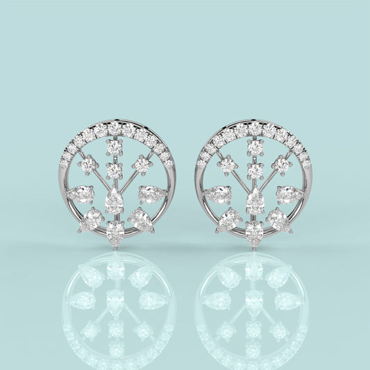 Embroco Moissanite Diamond 925 Silver Earring