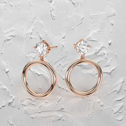 Mable Moissanite Diamond 925 Silver Earring