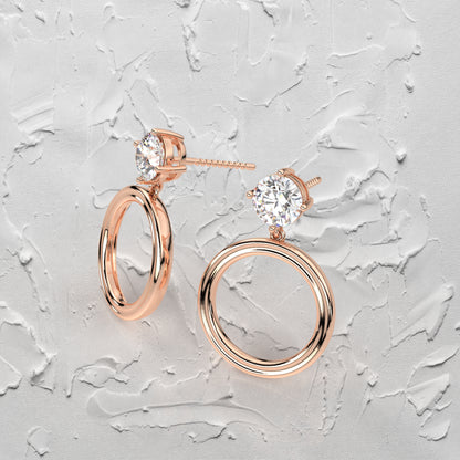 Mable Moissanite Diamond 925 Silver Earring