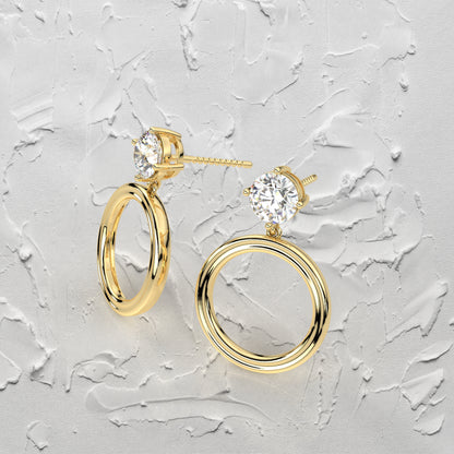 Mable Moissanite Diamond 925 Silver Earring