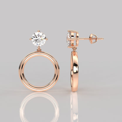 Mable Moissanite Diamond 925 Silver Earring