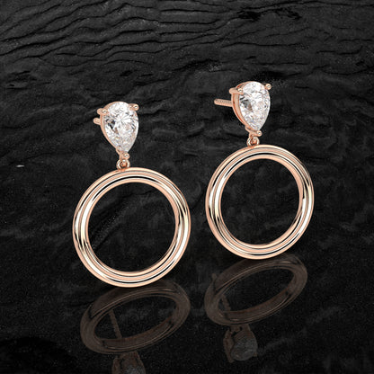 Frendy  Moissanite Diamond 925 Silver Earring