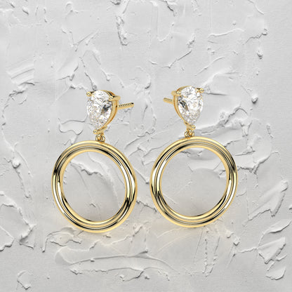 Frendy  Moissanite Diamond 925 Silver Earring