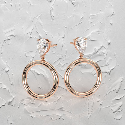 Frendy  Moissanite Diamond 925 Silver Earring