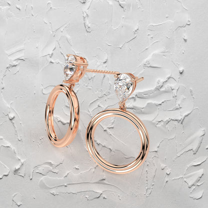 Frendy  Moissanite Diamond 925 Silver Earring