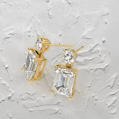 Doozy 1 Carat Moissanite Diamond 925 Silver Earring