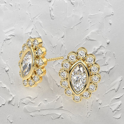 Voia Moissanite Diamond 925 Silver Earring