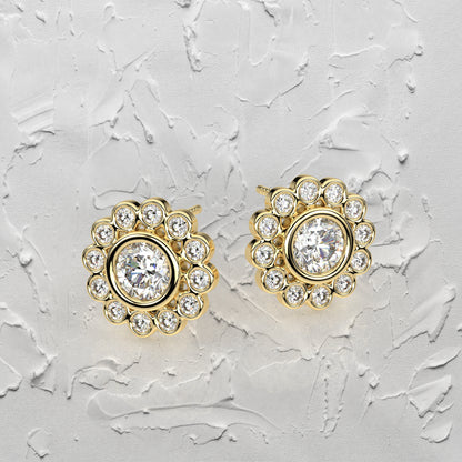 Thomas Moissanite Diamond 925 Silver Earring
