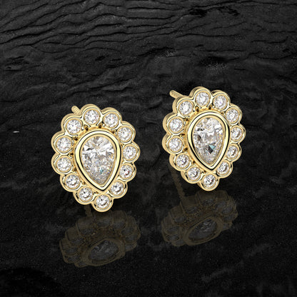 Dishis Moissanite Diamond 925 Silver Earring