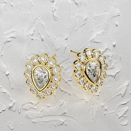 Dishis Moissanite Diamond 925 Silver Earring