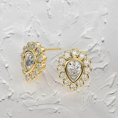 Dishis Moissanite Diamond 925 Silver Earring