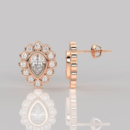 Dishis Moissanite Diamond 925 Silver Earring