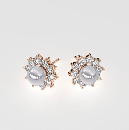 Classy  Moissanite Diamond 925 Silver Earring