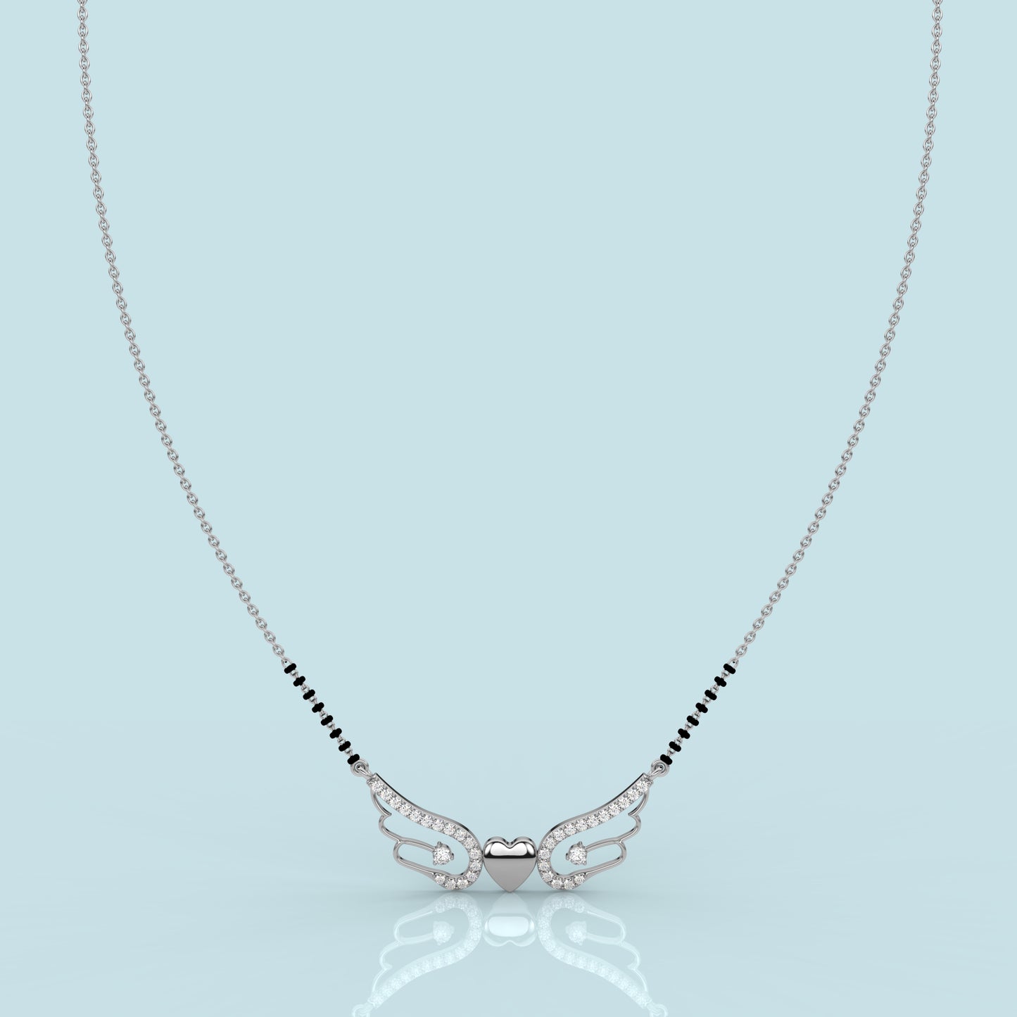 Angel Wings  925 Silver Mangalsutra