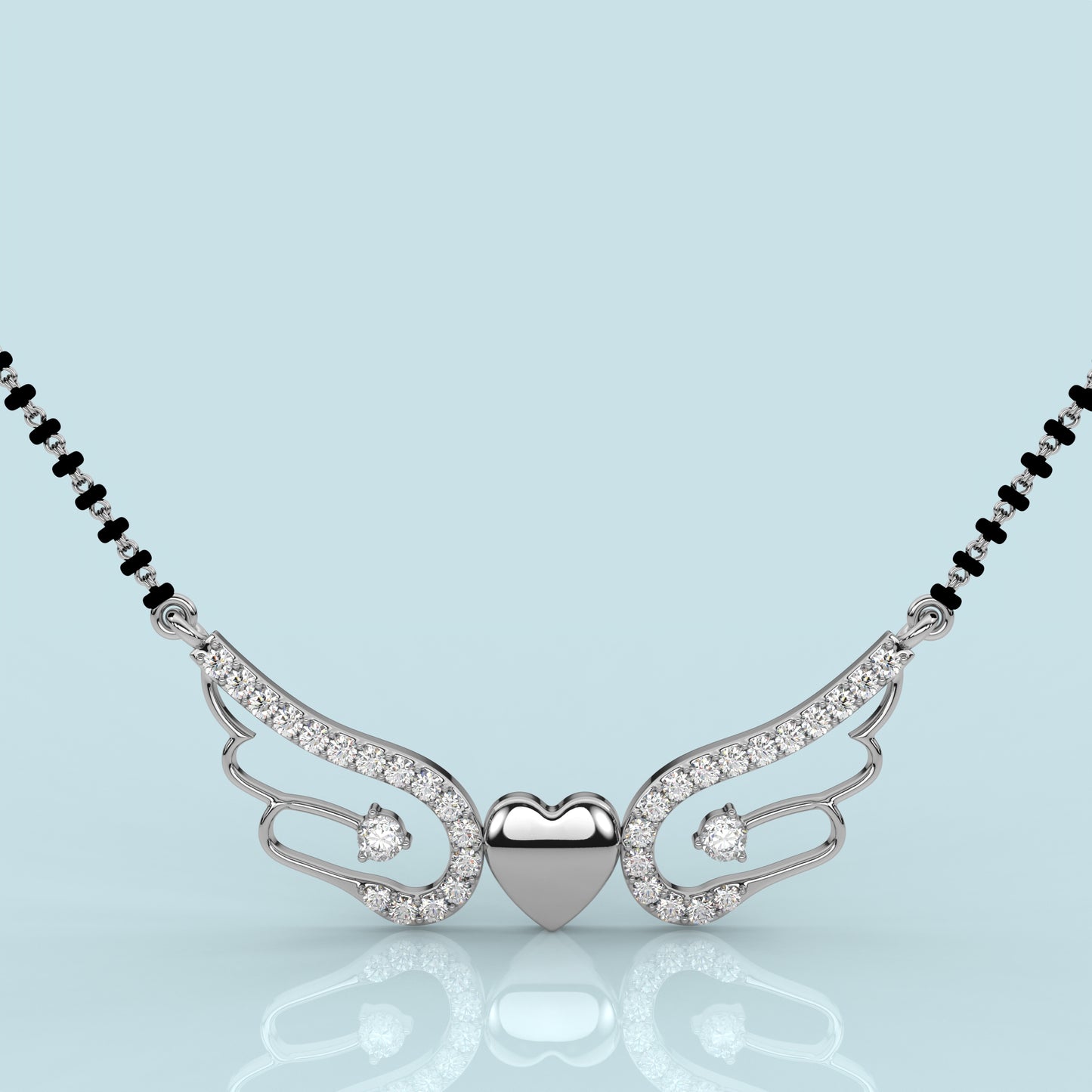 Angel Wings  925 Silver Mangalsutra