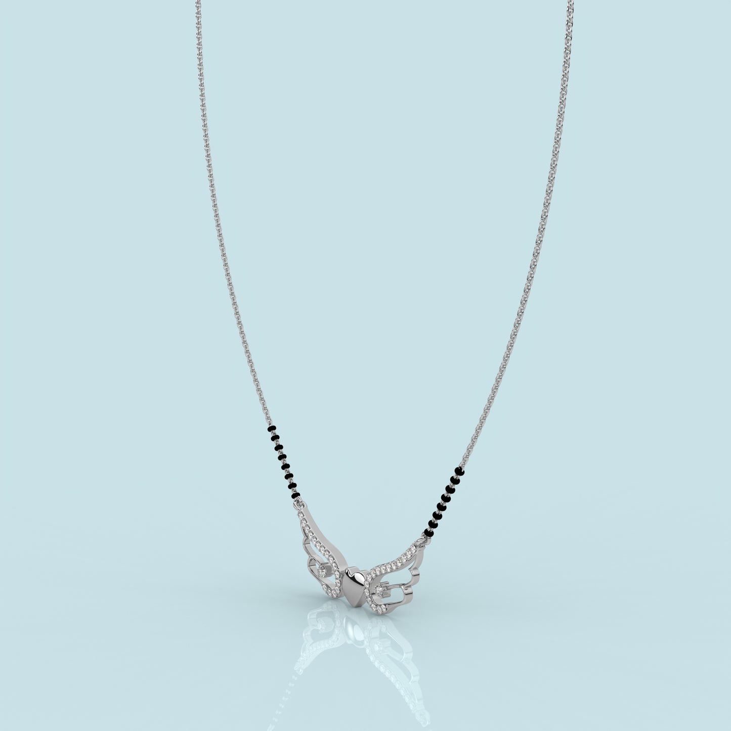 Angel Wings  925 Silver Mangalsutra