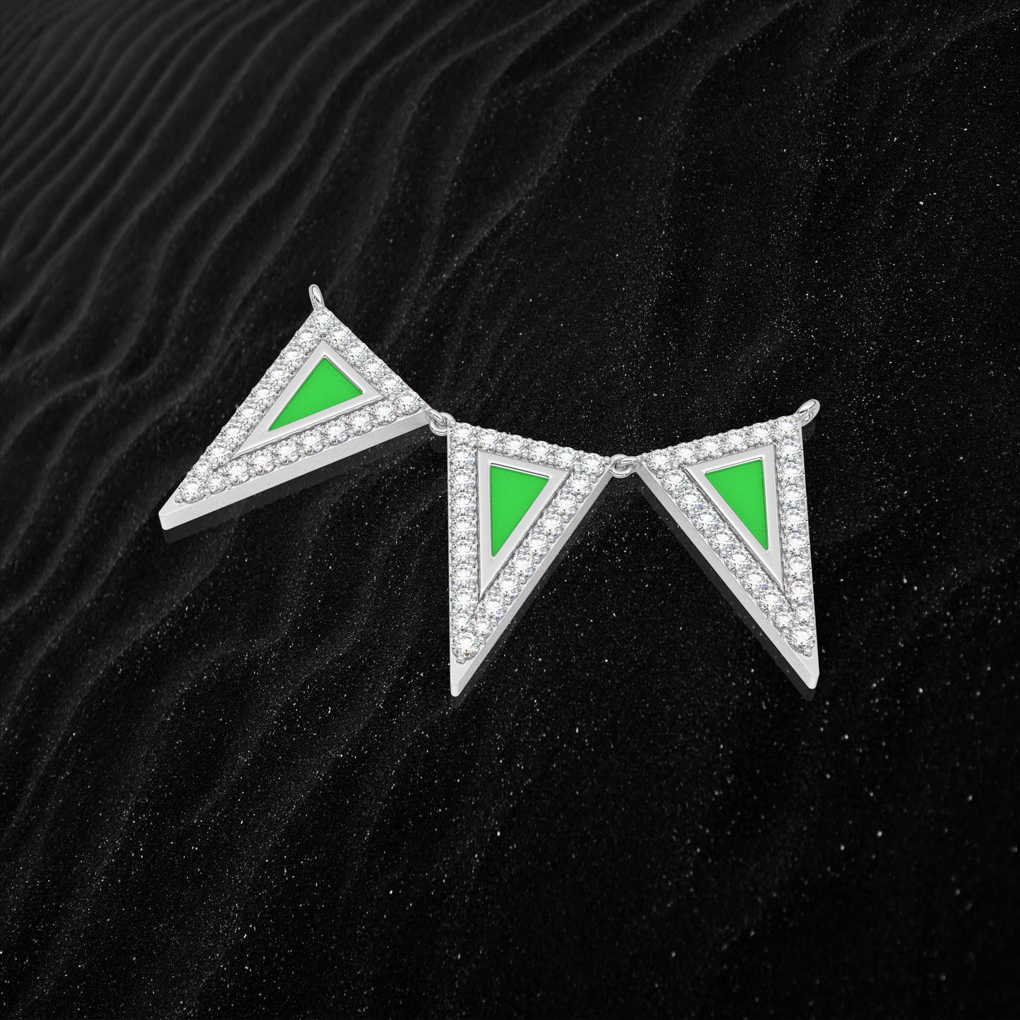 Triangular Fashion 925 Silver Mangalsutra