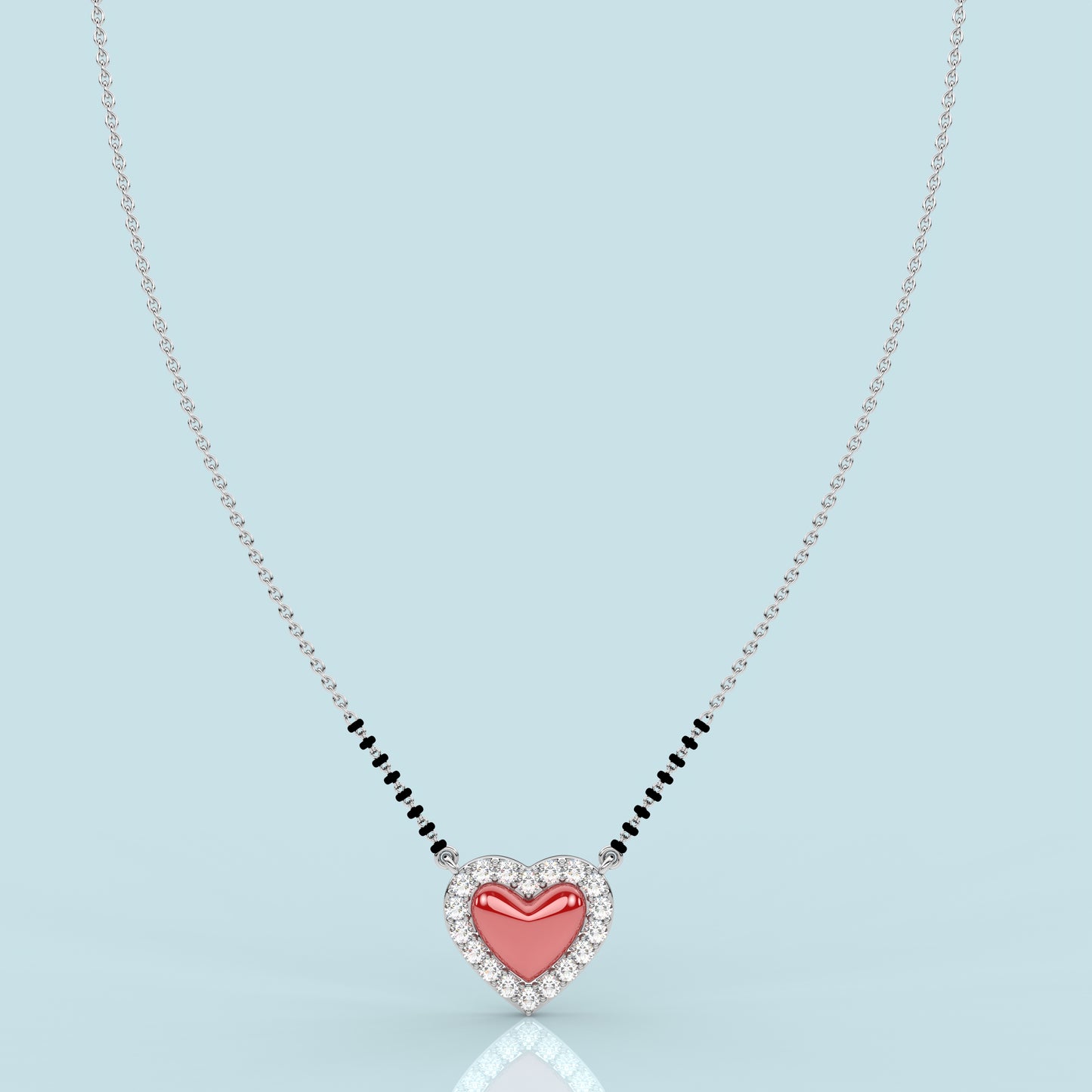 Heart 925 Silver Mangalsutra