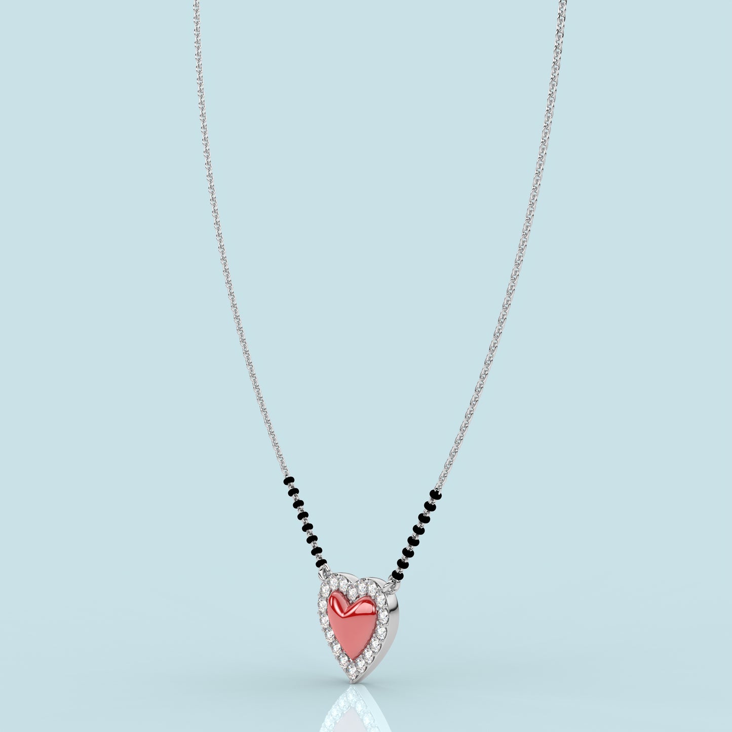 Heart 925 Silver Mangalsutra