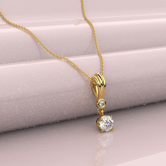 Luxury 925 Sterling Silver Gold Necklace