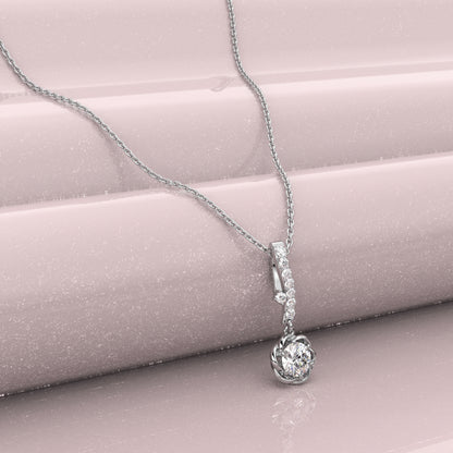 The Annalisa Moissanite Diamond 925 Silver Gold Necklace