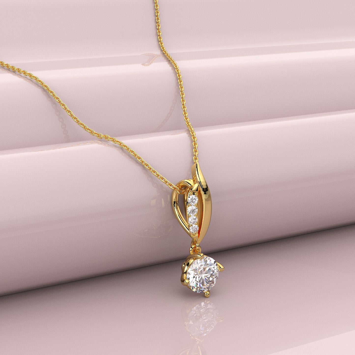 The Peramila 925 Silver Yellow Gold Necklace