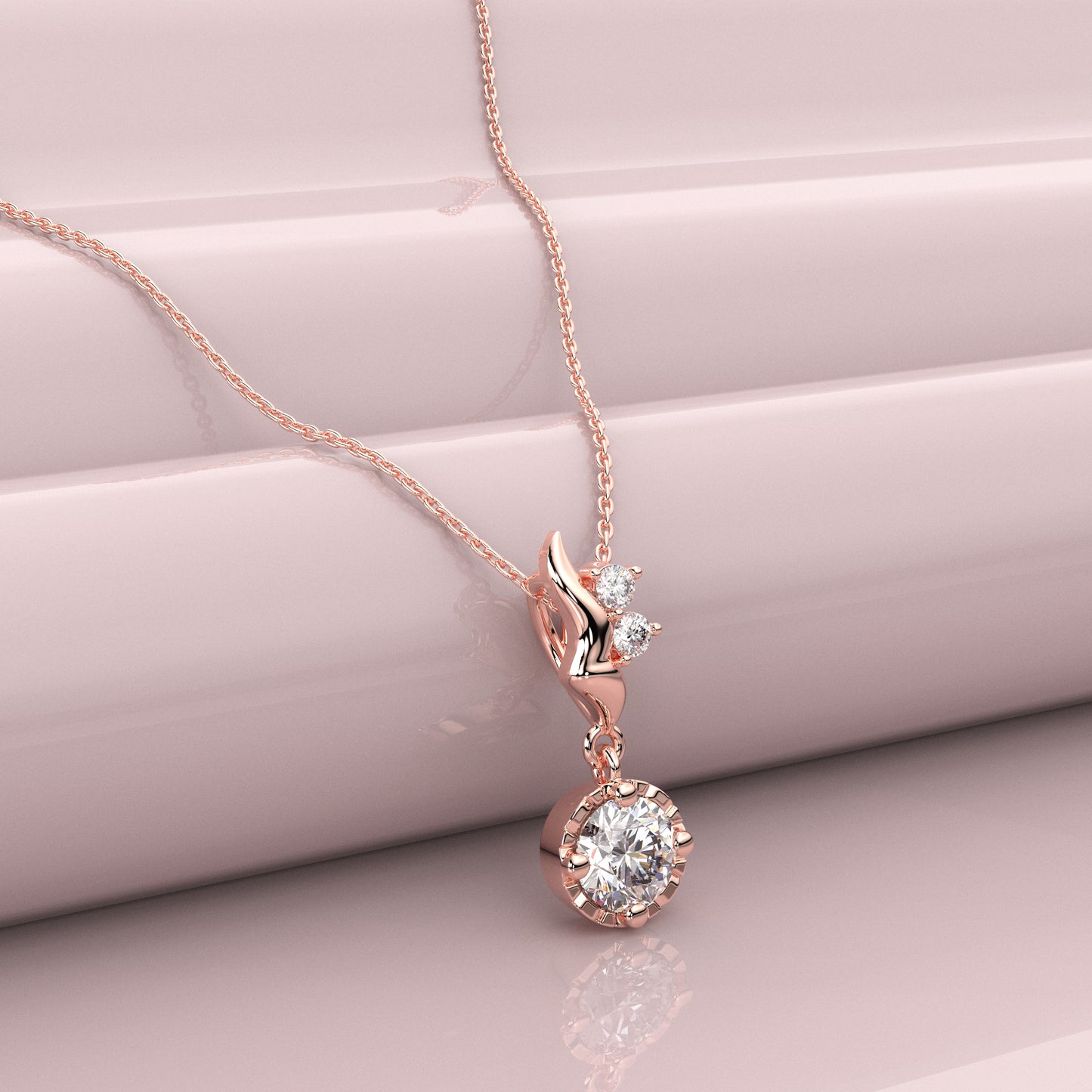Classic Moissanite Diamond 925 Silver Necklace