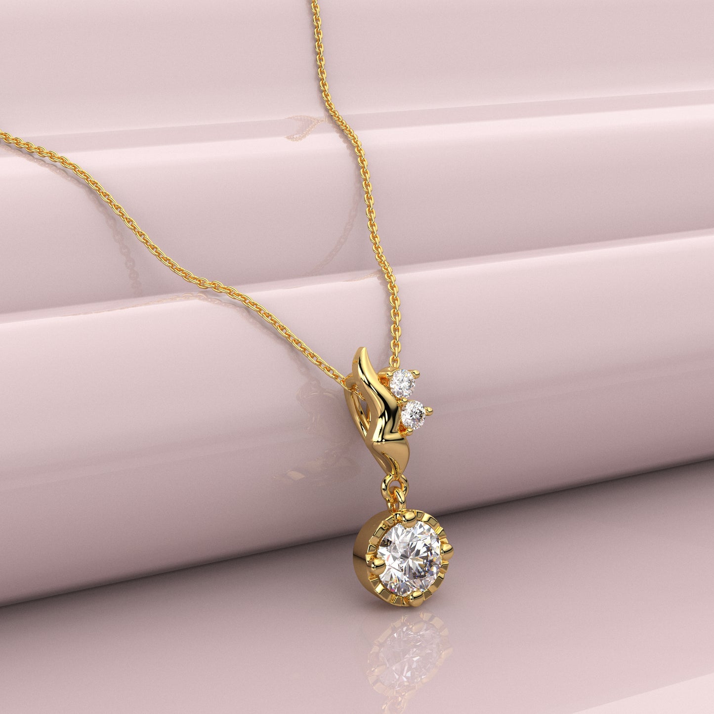 Classic 925 Silver Gold Necklace