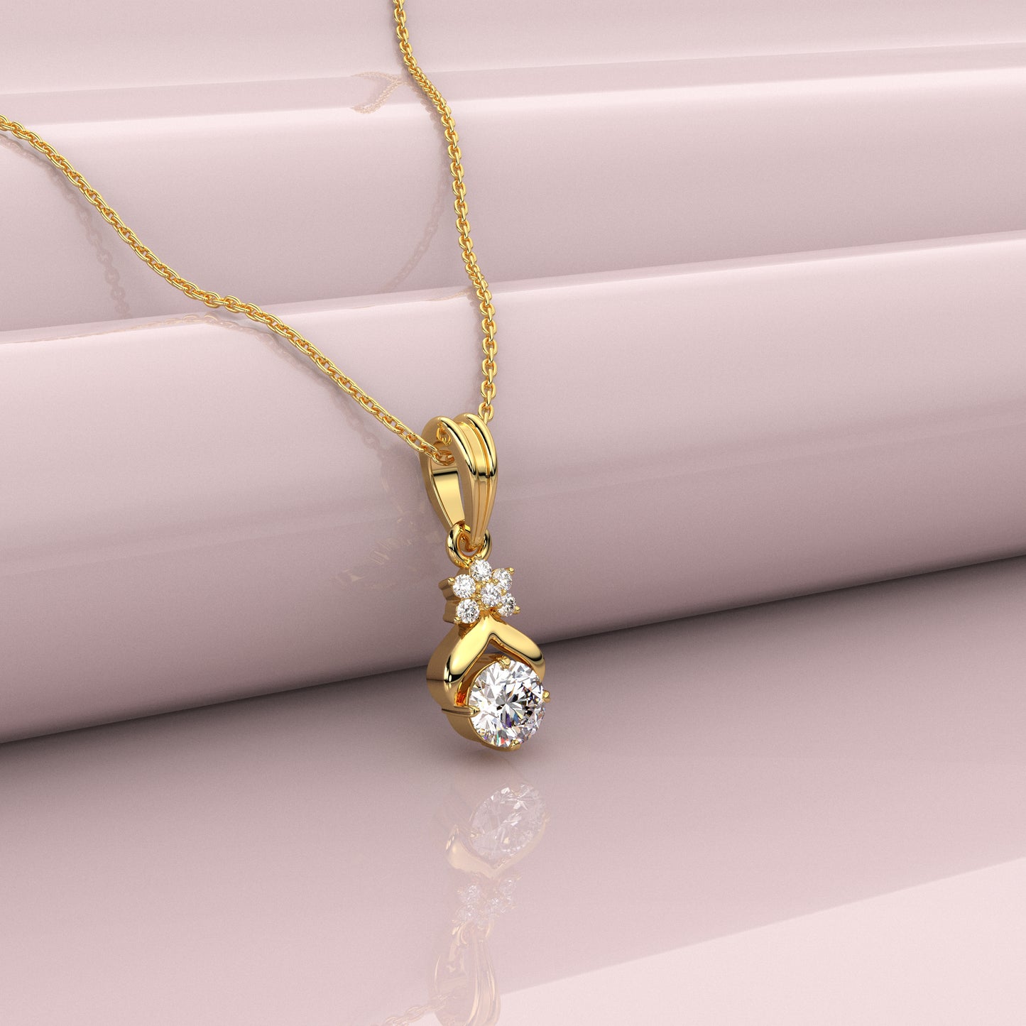 Silver Gold Effortless 925 Silver Necklace