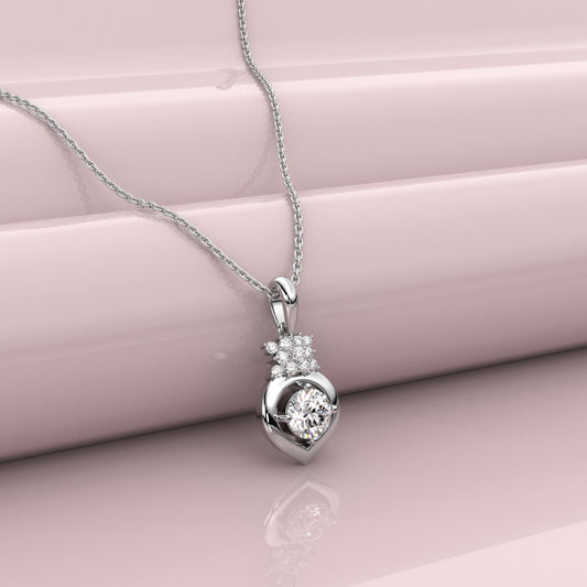 Sparkling Elsa 925 Sterling Silver Necklace