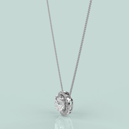 Nistra Moissanite Diamond 925 Silver Necklace