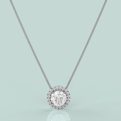 Nistra Moissanite Diamond 925 Silver Necklace