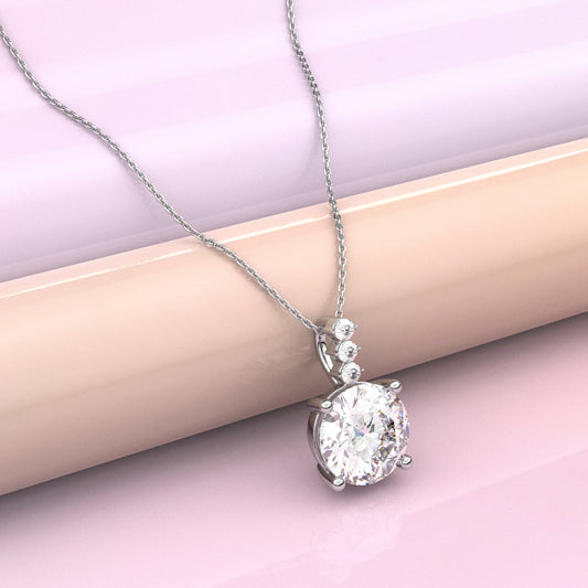 Vidora Moissanite Diamond 925 Silver Necklace