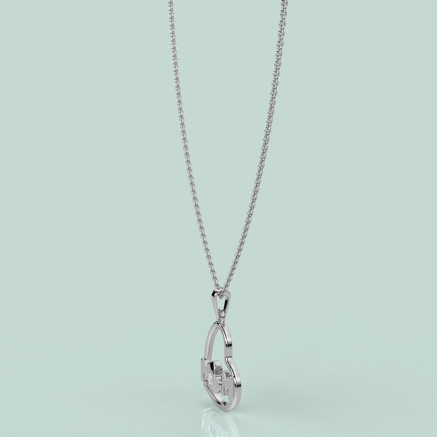 Heart (MOM) 925 Sterling Silver Necklace