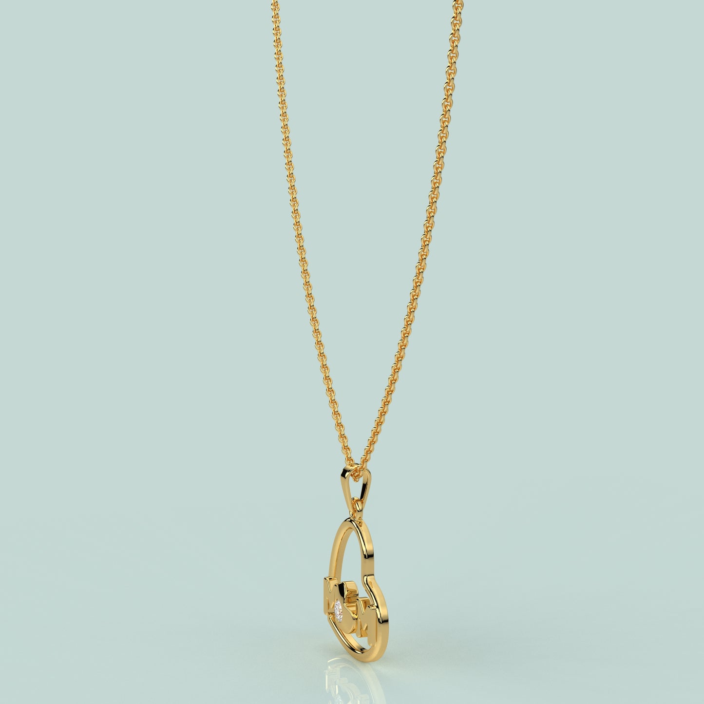 Heart (MOM) Moissanite Diamond 925 Silver Necklace