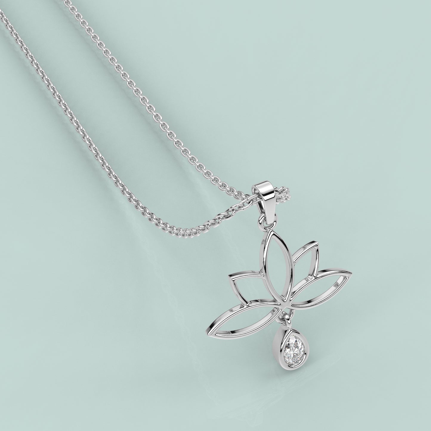 Tree Leaf 925 Sterling Silver Necklace