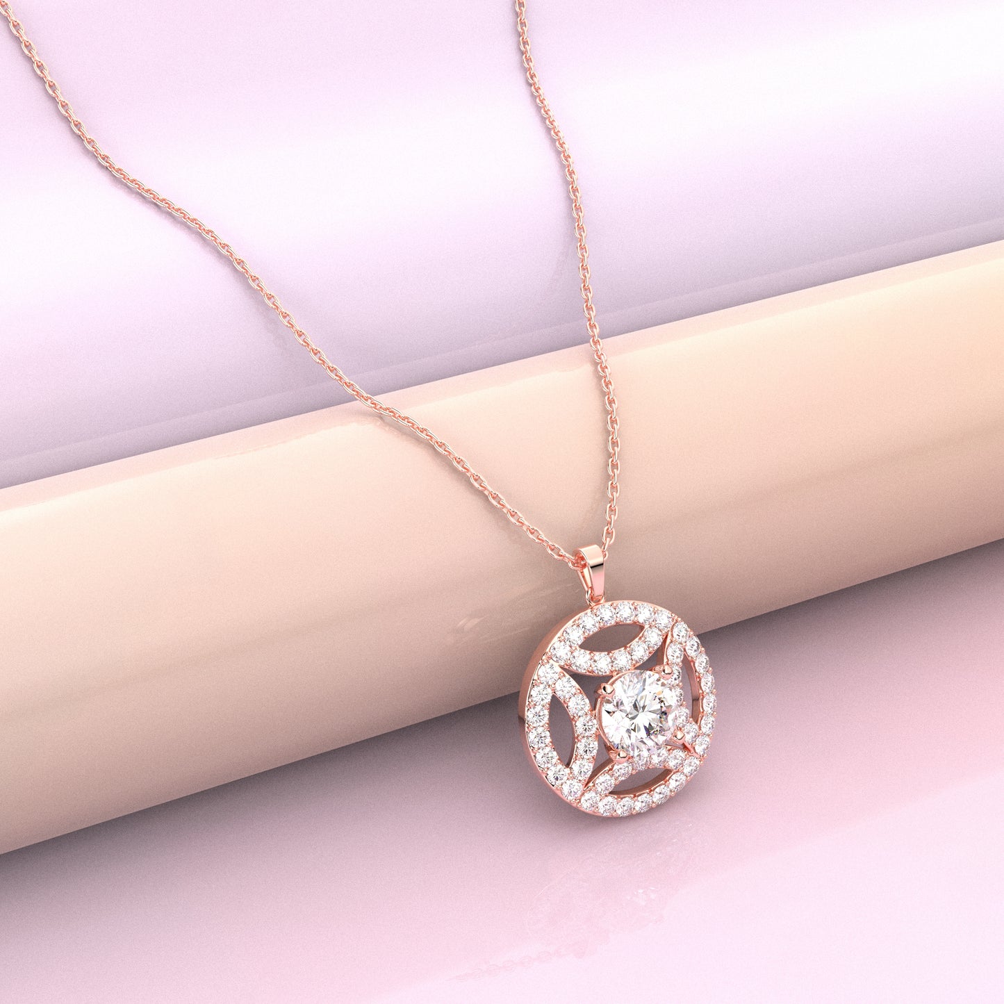 Cauer Moissanite Diamond 925 Silver Necklace