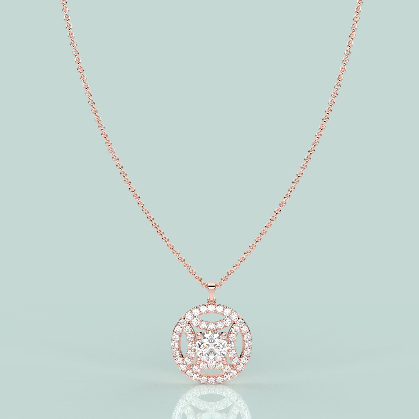 Cauer Moissanite Diamond 925 Silver Necklace